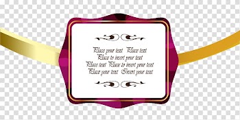 Ribbon, ribbons border frame theme transparent background PNG clipart