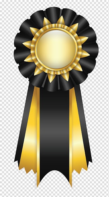 Ribbon Rosette , BLACK RIBBON transparent background PNG clipart