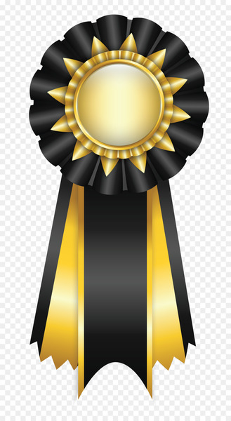 Ribbon Rosette Clip art - BLACK RIBBON 