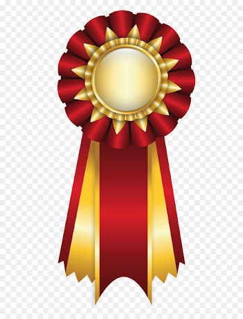 Ribbon Rosette Clip art - Red Rosette Ribbon PNG Clipart Picture 