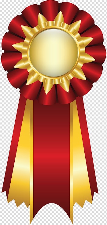 Ribbon Rosette , medal transparent background PNG clipart