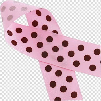 Ribbon Rubber stamp Pink Printing, Pink dot ribbon transparent background PNG clipart