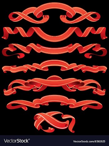 Ribbon Set vector image