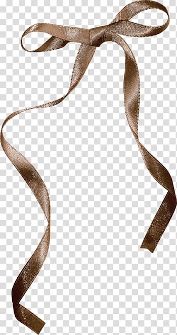 Ribbon Shoelace knot Brown, Decorative bows transparent background PNG clipart