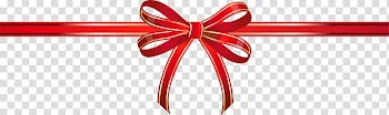 Ribbon Shoelace knot Gift, Red bow bow transparent background PNG clipart
