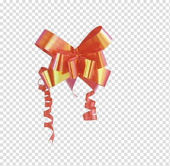 Ribbon Shoelace knot Red, Bow element transparent background PNG clipart