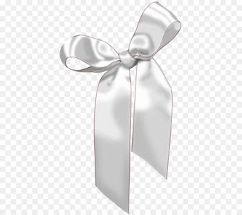 Ribbon Silver Gift Shoelace knot - Silver Bow 