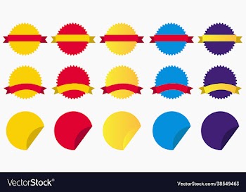 ribbon stripes template set tags for banner adver