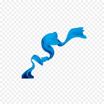 Ribbon Textile Silk Image Blue - floating 