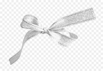 Ribbon Textile White - Bow 