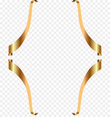 Ribbon Texture mapping Computer file - Gold ribbon texture border 