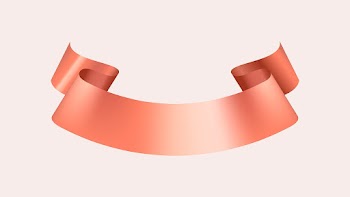 Ribbon vector image, rose gold banner graphic… | Free stock illustration | High Resolution graphic