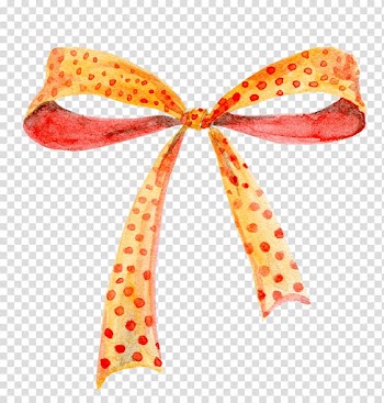 Ribbon Watercolor painting, Bow transparent background PNG clipart