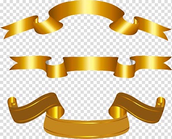 Ribbon Yellow, Yellow Ribbon transparent background PNG clipart
