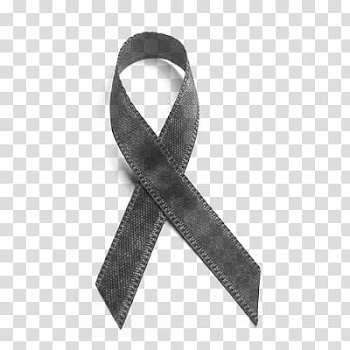 Ribbons Brushes, black awareness ribbon transparent background PNG clipart