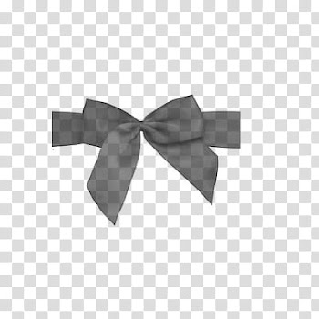 Ribbons Brushes, black bow art transparent background PNG clipart