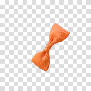 RIBBONS O, orange bow-tie transparent background PNG clipart