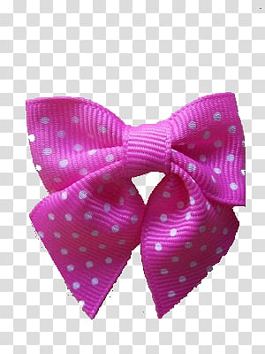 Ribbons, pink and white polka-dot lens transparent background PNG clipart