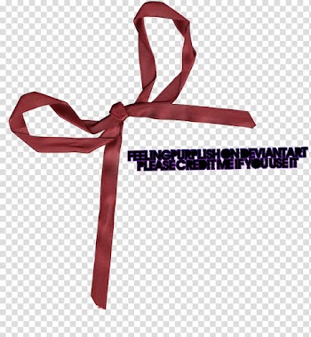 Ribbons, red bows with text overlay transparent background PNG clipart