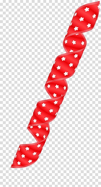 Ribons Flowers, red ribbon illustration transparent background PNG clipart
