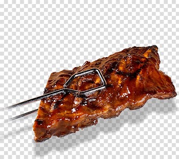 Ribs Barbecue sauce Garlic bread Ken-Tex BBQ, Ribs transparent background PNG clipart