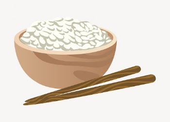 Rice bowl collage element, Asian | Free PSD - rawpixel