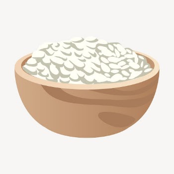 Rice bowl illustration. Free public | Free Photo - rawpixel