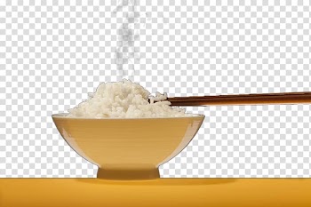 Rice cake Cooked rice Yellow, Yellow rice bowl transparent background PNG clipart