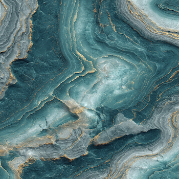 Rich Teal Marble Texture with Organic Veins
