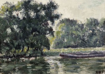 Richmond, a river landscape, 1924, | Free Photo - rawpixel