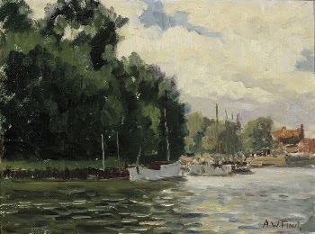 Richmond, thames, 1924, by Alfred | Free Photo - rawpixel