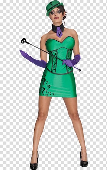 Riddler Batman Costume Woman Female, batman transparent background PNG clipart
