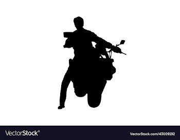 rider posing with bike