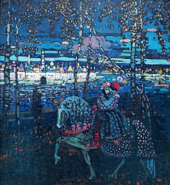 Riding couple (1906) by Wassily | Free Photo Illustration - rawpixel
