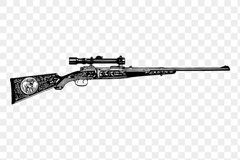 Rifle gun png sticker, vintage | Free PNG - rawpixel
