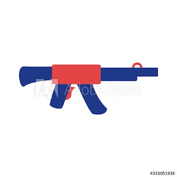 rifle weapon silhouette style icon