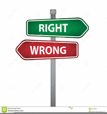 Right And Wrong Clipart | Free Images at PNGio - vector clip ...