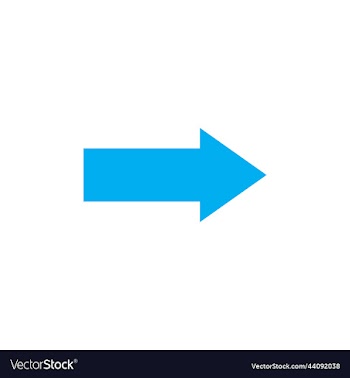 right arrow abstract solid icon
