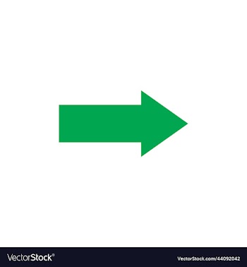 right arrow abstract solid icon