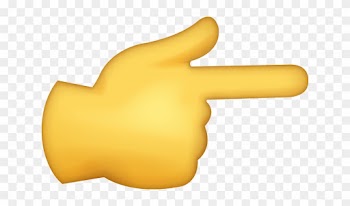 Right Pointing Backhand Index Iphone Emoji Jpg - Pointing Finger Animated Gif