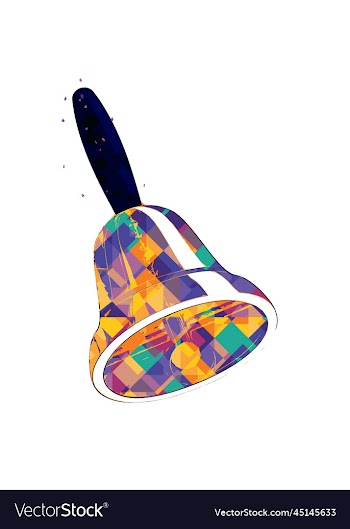 ring bell colorful creative design