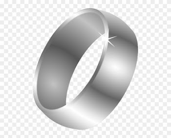 Ring Clipart Silver Ring - Mens Wedding Ring Clipart