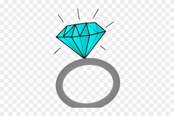 Ring Clipart Teal - Wedding Ring Clipart