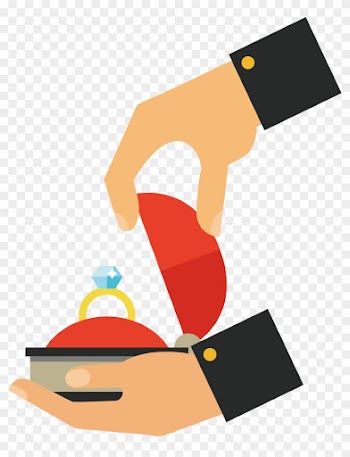 Ring Diamond Marriage Proposal Illustration - Предложение Png