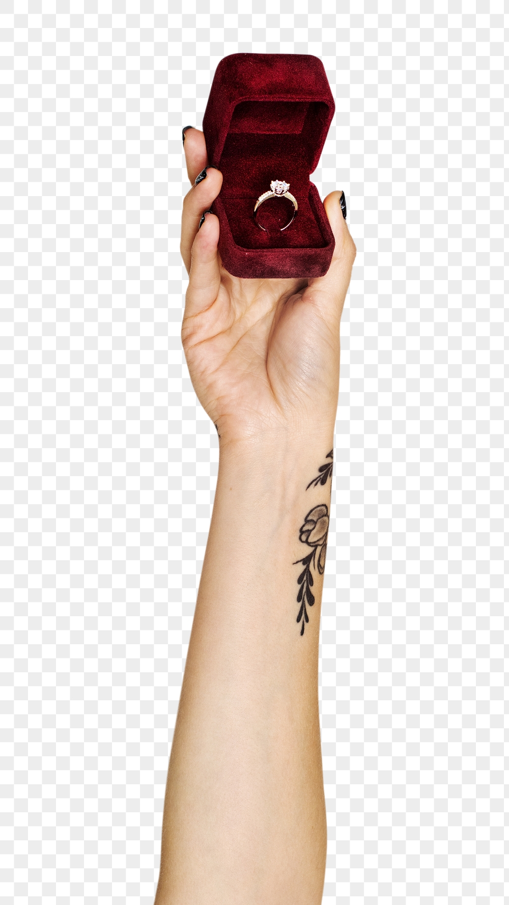 Ring png in hand sticker | Free PNG - rawpixel