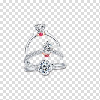Ring Silver Diamond Designer, Silver Rings transparent background PNG clipart