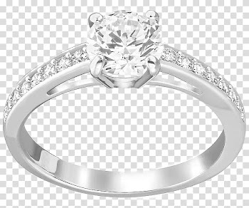 Ring size Swarovski AG Jewellery Rhodium, Swarovski Jewelry White Gold Ring transparent background PNG clipart