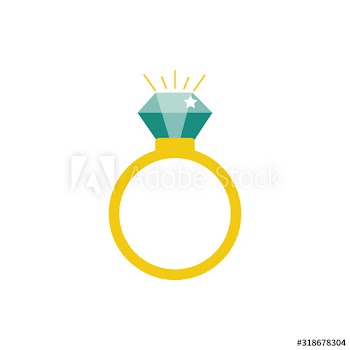 ring with diamond icon