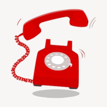 Ringing phone clipart, illustration vector. | Free Vector - rawpixel