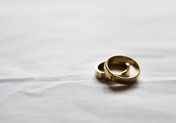 Rings On White Textile